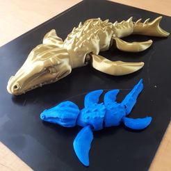 mosasaurus, artikuliert flexi