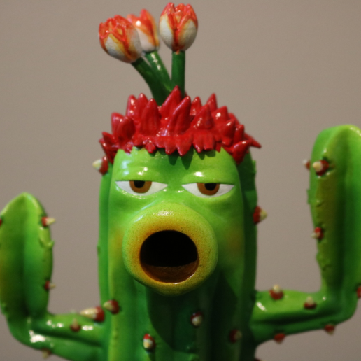 Capture d’écran 2017-08-16 à 18.23.37.png Free STL file Cactus (Plants Vs Zombies)・3D printing template to download, ChaosCoreTech