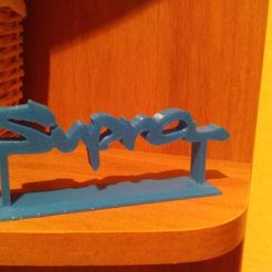 IMG-20200202-WA0038.jpg STL-Datei Supra Logo with stand・3D-druckbare Vorlage zum herunterladen