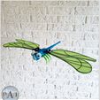 004.jpg CUTE DRAGONFLY MOBILE WITH FLAPPING WINGS