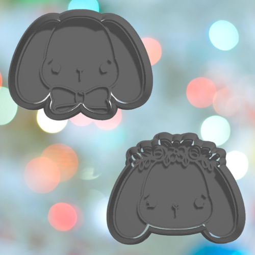 Easter Bunny Cookie Cutter Set