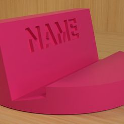 name_1.jpg Simple phone holder with your name