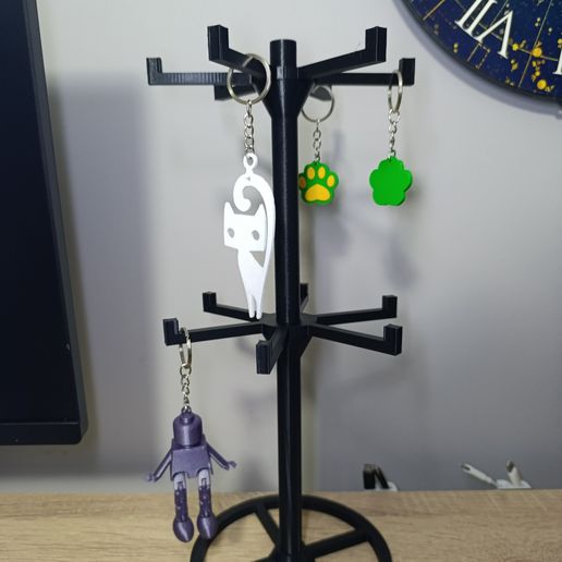 Modular Keychain Display Stand – 3D Printable, Easy Assembly, Showcase Your Designs
