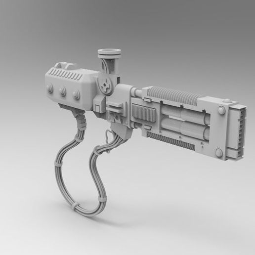 Armor Bearer Pattern Siege Claw, Vulkan Gun and Thunderlock 3D model