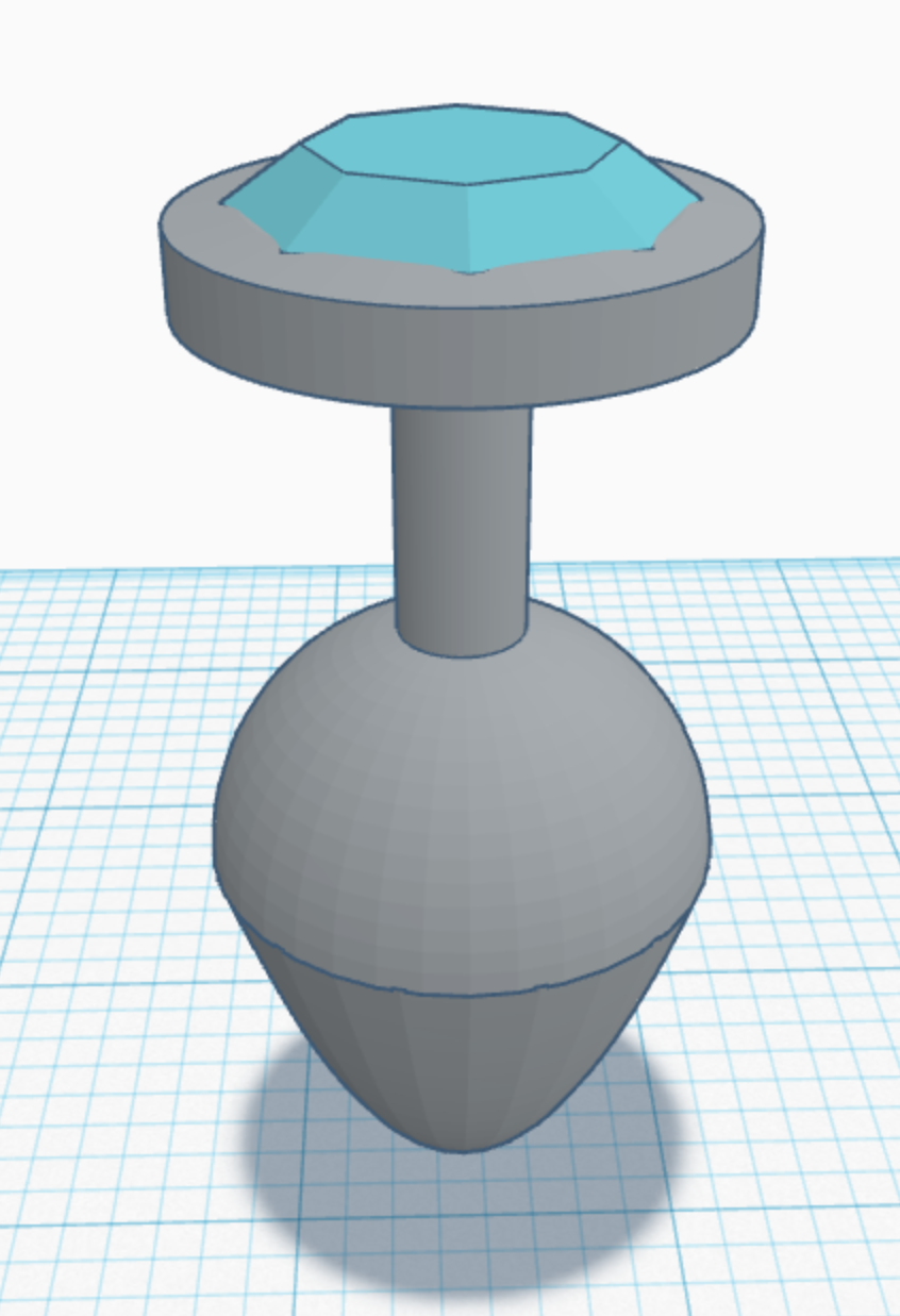 Download Stl File Gem Butt Plug • 3d Printing Template ・ Cults 8990