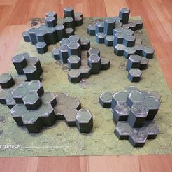 Make-1.jpg Файл STL BATTLETECH TERRAIN MAP FOOTHILLS #2 (BATTLETECH MAP PACK GRASSLANDS, НЕОПРЕНОВЫЙ БОЕВОЙ КОВРИК DESERT / GRASSLANDS A / LEFT SIDE)・Шаблон для 3D-печати для загрузки