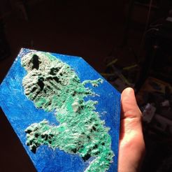 IMG_1829_display_large.jpg Free STL file Martinique island terrain・3D printer model to download