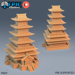 1617-Feudal-Temple-Tower.png Feudal Temple Tower ‧ DnD Miniature ‧ Tabletop Miniatures ‧ Gaming Monster ‧ 3D Model ‧ RPG ‧ DnDminis ‧ STL FILE