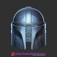 The Mandalorian Helmet_02.jpg The Mandalorian Helmet - Star Wars - 3D Printing Model