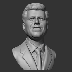 01.png Descargar archivo OBJ Modelo de impresión 3D de John F. Kennedy • Modelo para la impresora 3D, sangho