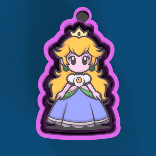 Princess Peach Versatile Mold – Whimsical & Unique 3D model