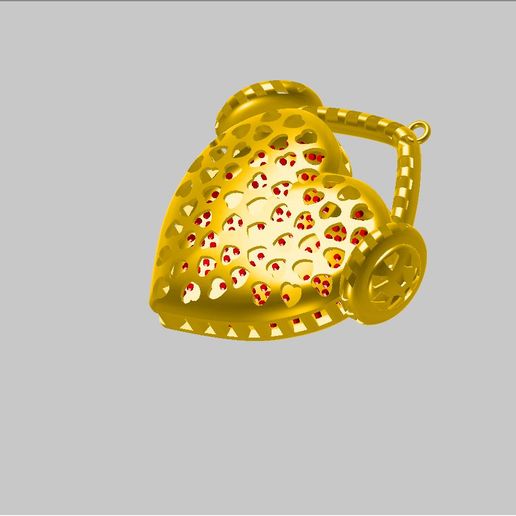 heart necklace 3D model