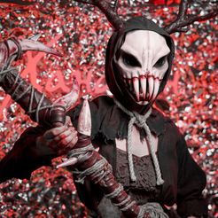 Dead by Daylight Mordeo Scull cosplay 3d modelo de impresión