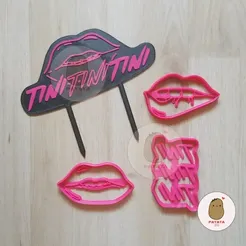 1.webp Archivo STL Cortante galletas y Topper Tora de Tini - La Triple T・Idea de impresión 3D para descargar