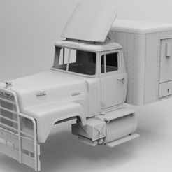 0001.jpg Archivo STL CABINA MACK RS700L PATO DE GOMA ESCALA 1/14・Modelo imprimible en 3D para descargar