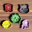 2heads.jpg Dämonentöter KIMETSU NO YAIBA Ausstechformen
