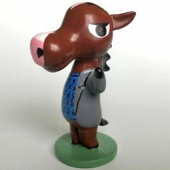 nIMG_E6453.JPG Download free STL file Roscoe - Animal Crossing • 3D printable model, skelei