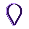 teardrop4cm.stl Cookie cutter set - Teardrop shape