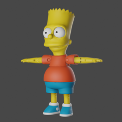semiside.png Bart Simpson Articulated TPU FLEX