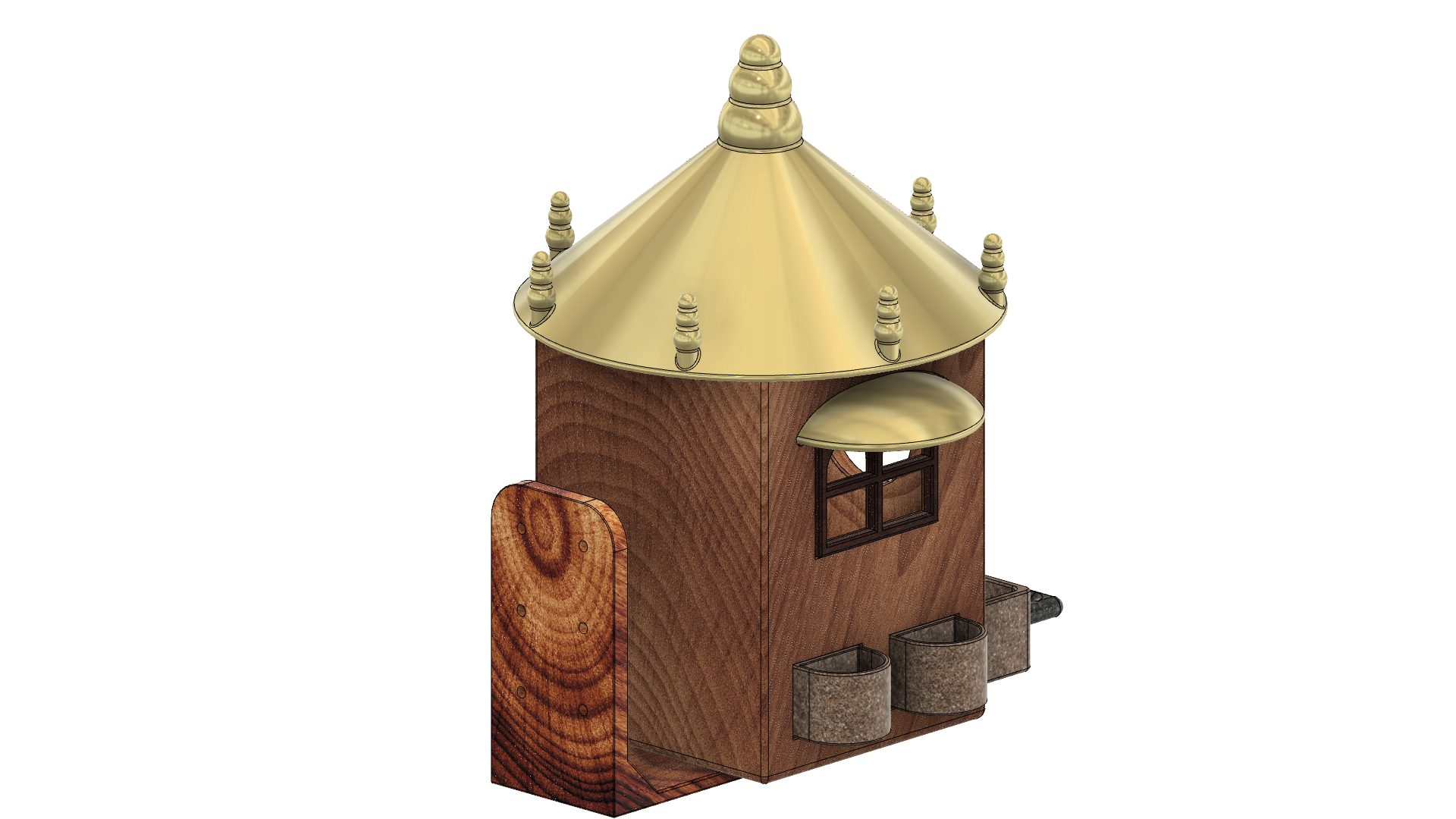 Bird-House-3-Rear-v1.png STL file Bird House 3・3D print design to download, Upcrid