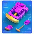 3DKitbash_Launcher_Sample.jpg Free STL file 3DK Launcher - 3DKitbash.com - Print & Play・3D printing idea to download