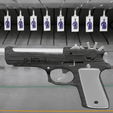 rubber gun1.png STL file Pistol Rubber Band Gun・Model to download and 3D print