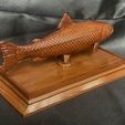 IMG_7493.jpg fish sculpture of a trout with storage space for 3d printing