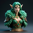 841436754d104e72884681926e19c15b_compressed.png Fantasy Elven Warrior Bust - 100mm Scale Portrait
