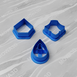 POLYMER-CLAY-CUTTER-2.png Free STL file Polymer clay Earring Cutter Set of 03 PCS・3D printing design to download
