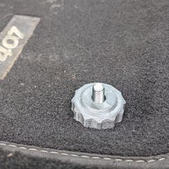 PXL_20210125_124639468_resize_89.jpg Archivo STL gratis Fijación de la alfombra del suelo del Peugeot 407・Diseño de impresión 3D para descargar