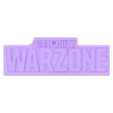 WARZONE_logo.stl Warzone Logo Wall Decor