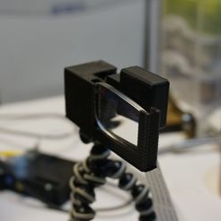 2015_01_03_2614_display_large.JPG STL-Datei Tripod Raspberry Pi Camera Mount and Corrective Lense kostenlos・Design für 3D-Drucker zum herunterladen