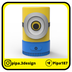 Alcancía-Minions.png STL file MINIONS CHILDREN'S DAY PIGGY BANK・Template to download and 3D print
