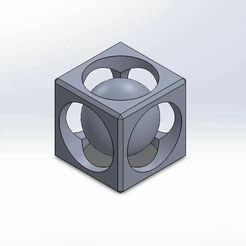 Kugel-in-Würfel.jpg Fichier STL gratuit Boule en cube・Modèle imprimable en 3D à télécharger