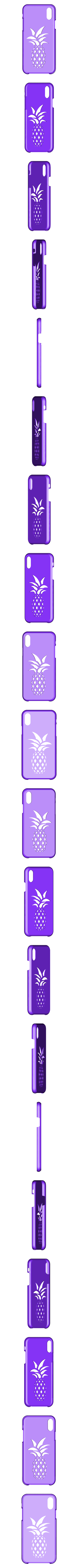 iPhone_XS_Pineapple_001.stl Download free STL file iPhone Case - 7/7Plus, 8/8Plus, X, XS, XS Max, XR • 3D printable model, DuaneIndeed
