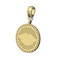 Iced-Lips-Diamond-Round-pendant-bail-10.jpg Iced diamond lips round pendant 3D print model
