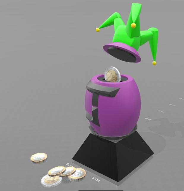 1.png Download free STL file Piggy bank "joker egg" • 3D printable model, psl