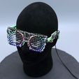 hero-4.jpg Free STL file LED Glasses Frame IS31FL3741・3D printer model to download