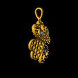 Pendant-5.jpg Radiant Clover Heart Pendant with Mesh Pattern