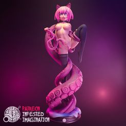 FUTANARIXTENTACLES_V2-1.jpg STL file HENTAI GIRL BEING FUCKED BY BIG TENTACLES・Template to download and 3D print