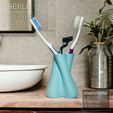 TREFLE_toothbrush-holder_Front-beige-tiles.jpg TREFLE | Toothbrush stand