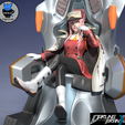 Zero-Two-Render.png 3D file ZeroTwo- STL Darling In The Franxx Anime Figurine for 3D Printing・3D printable model to download
