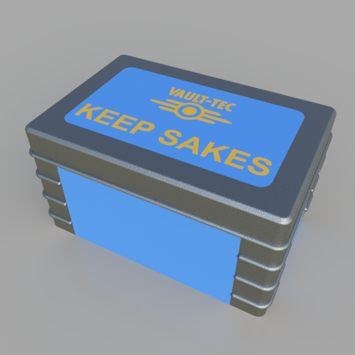 Vault‑Tec “Keep Sakes” Personal Effects Box - Stainless Steel Axle ...