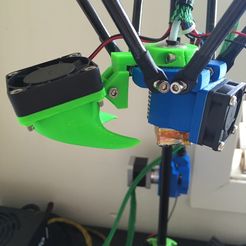IMG_0202.jpg Free 3D file Kossel Effector with Fan Shroud attachment・3D printable model to download