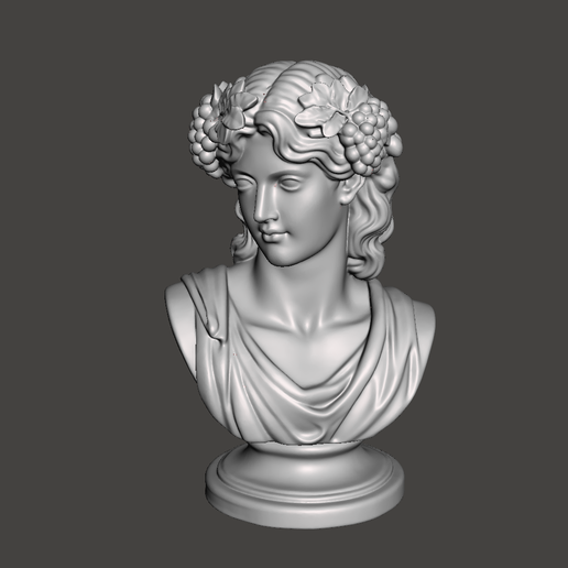 Dionysus Bust Classical Greek God of Wine Statue Bacchus