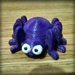 01.jpg Free STL file Small spider・3D printing template to download