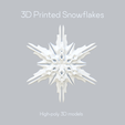 Render_SF_22.png 3D Snowflake Set of 24  STL Files for 3d Printing DiY Printable Сhristmas Décor Model Christmas Snowflake STL 3D File
