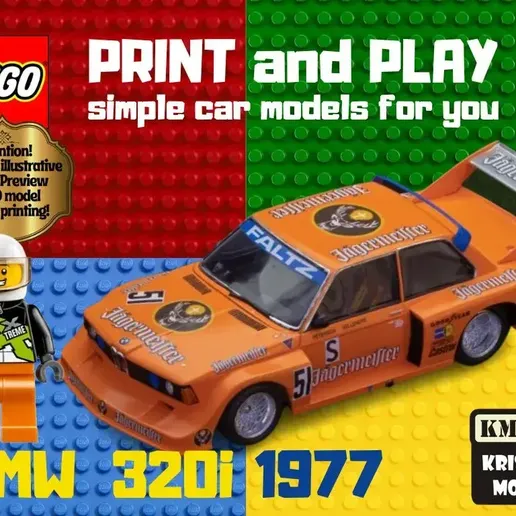 LEGO BMW 320i cabrio | 3D Printable STL