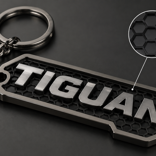 TIGUAN Keychain – 3D Printable Car Keyring STL