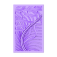 5.stl 006- 3d Framed Wall Leaves Design Stl File